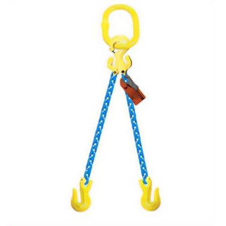 Double Leg 7/32 In Adjstbl Chain Slng TG2-GG, 8ft L, 5500lb WLL